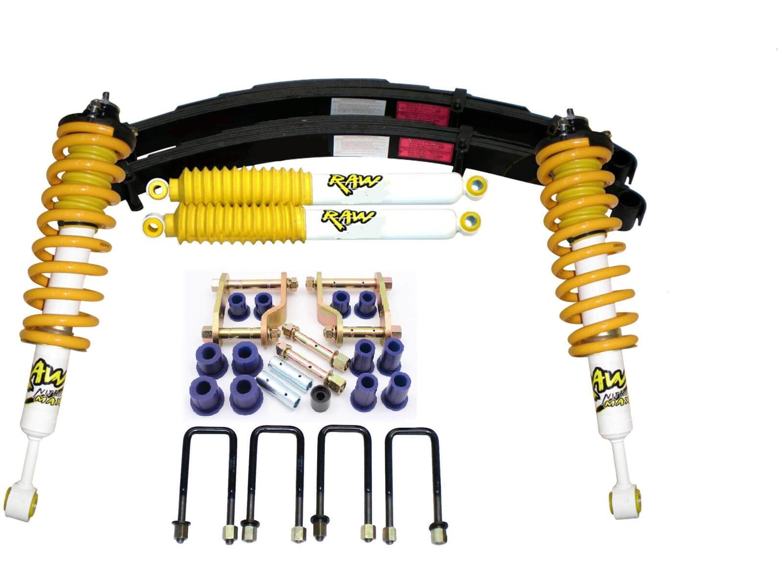 2 Inch 50mm RAW 4x4 ReadyStrut Lift Kit Toyota Hilux N80 GUN126 2015-on (non wide body)