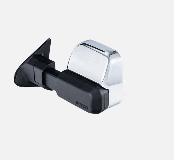 MSA 4x4 Towing mirrors to suit - Mazda BT50 10/2011-10/2020, Chrome, Electric