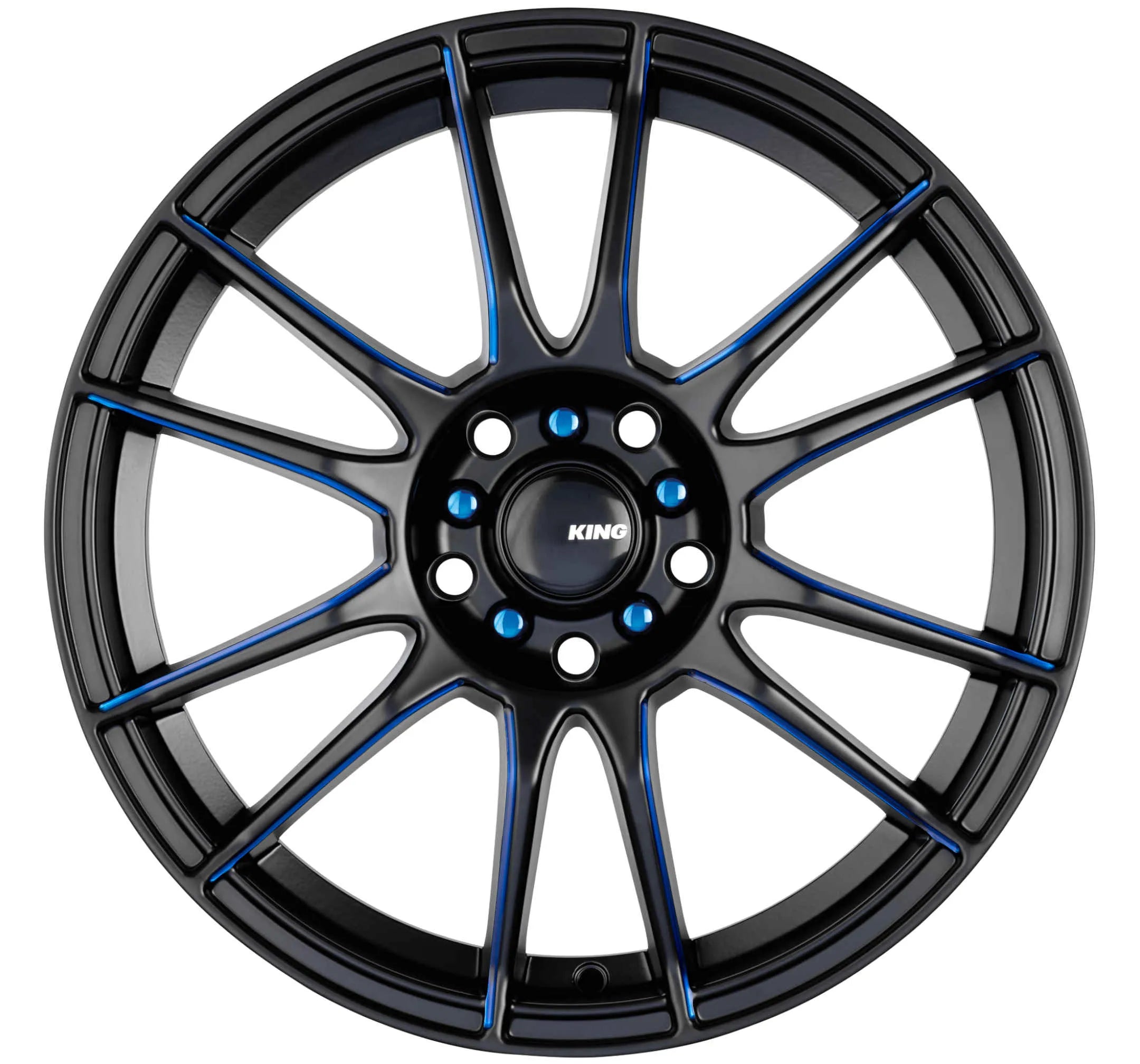 King Wheels CIRCUIT - Black with Blue