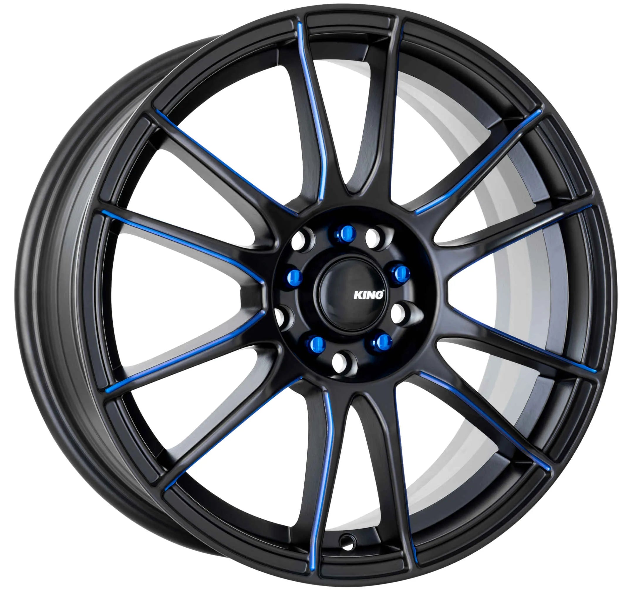 King Wheels CIRCUIT - Black with Blue