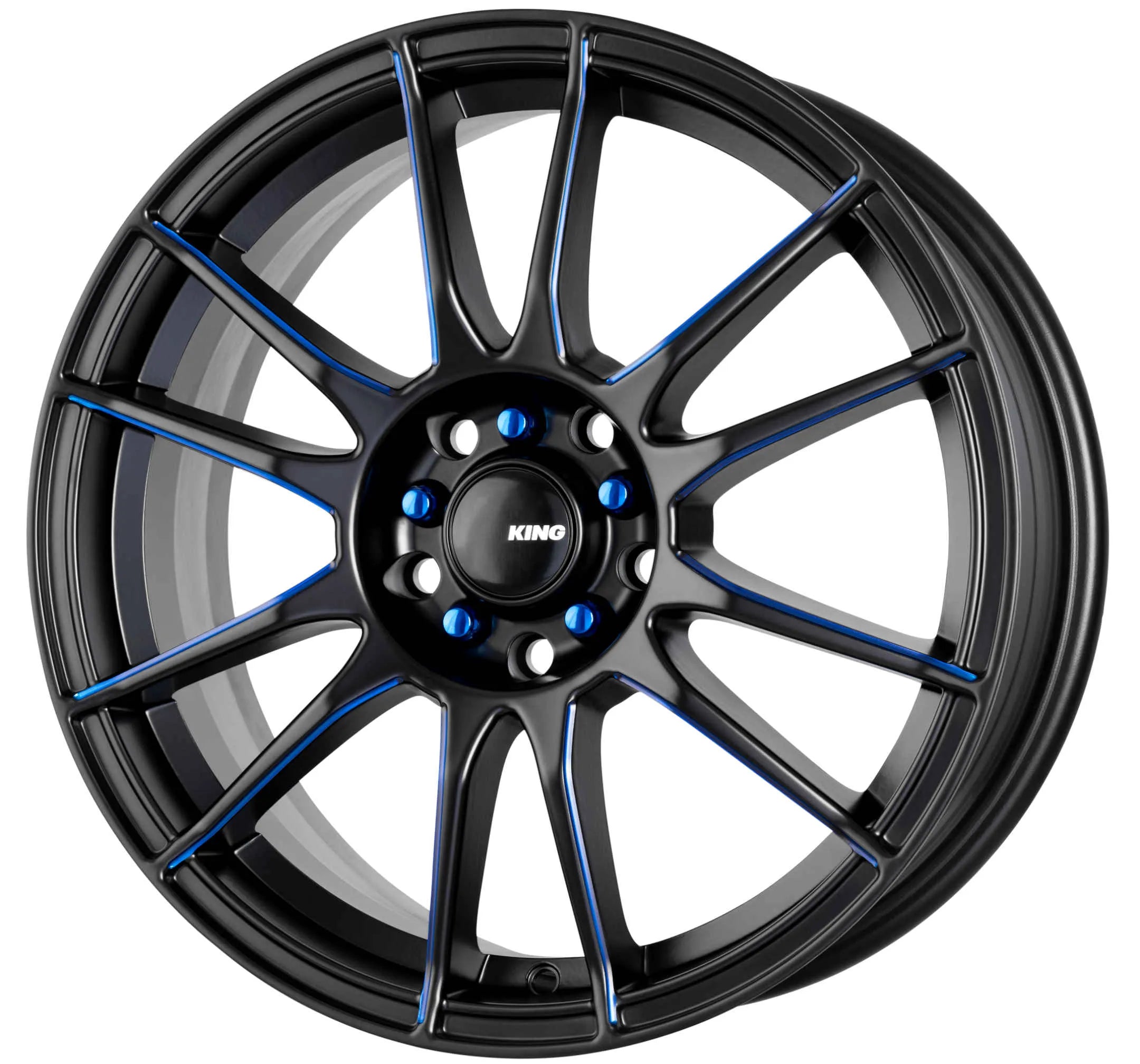 King Wheels CIRCUIT - Black with Blue