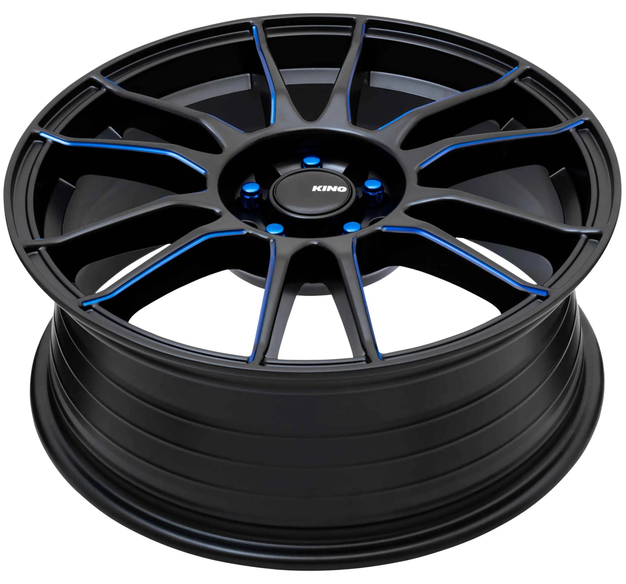 King Wheels CIRCUIT - Black with Blue