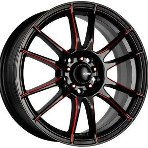 King Wheels CIRCUIT - Black with Red