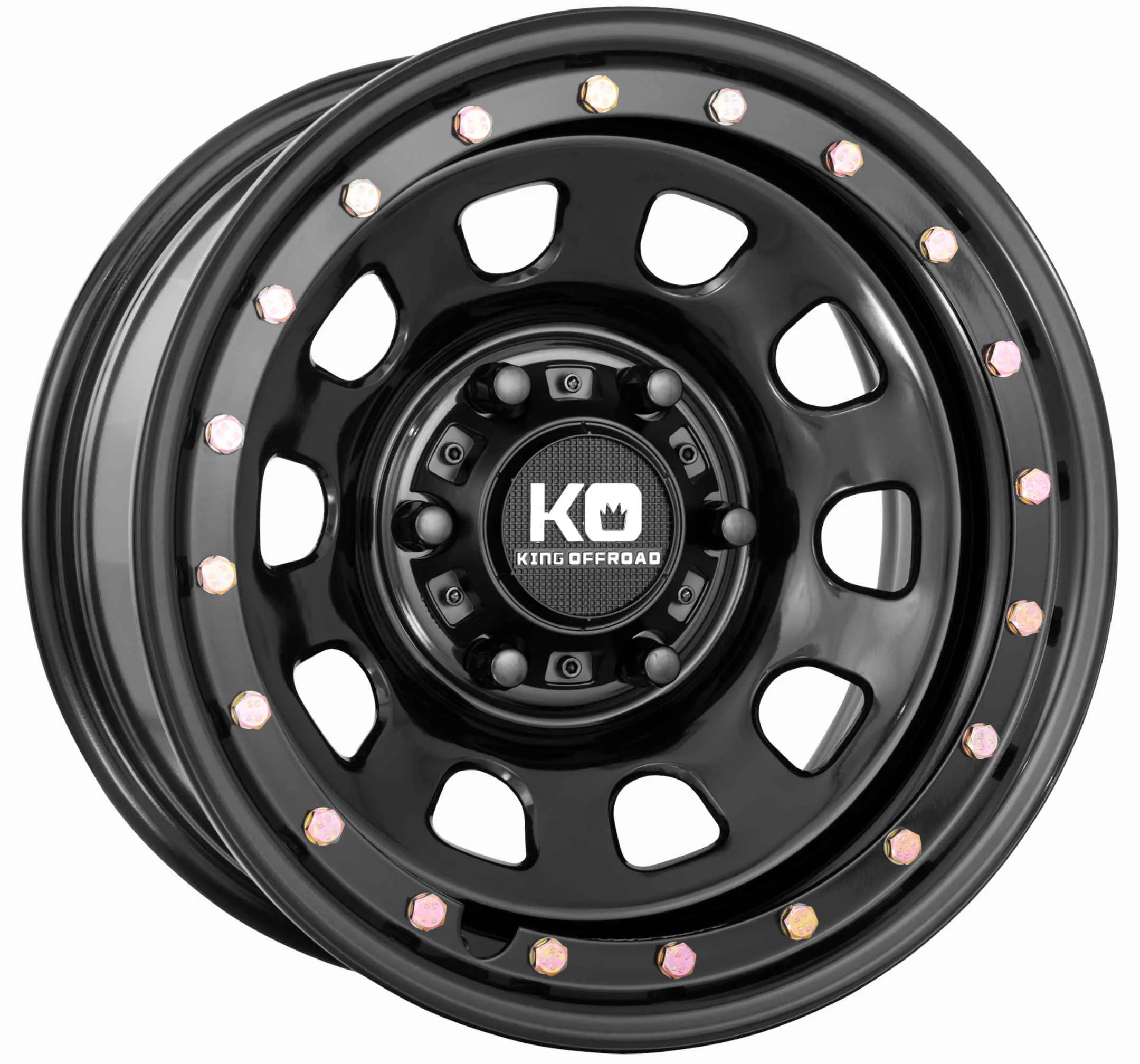 King Wheels D-LOCKER Imitation Bead lock - Black