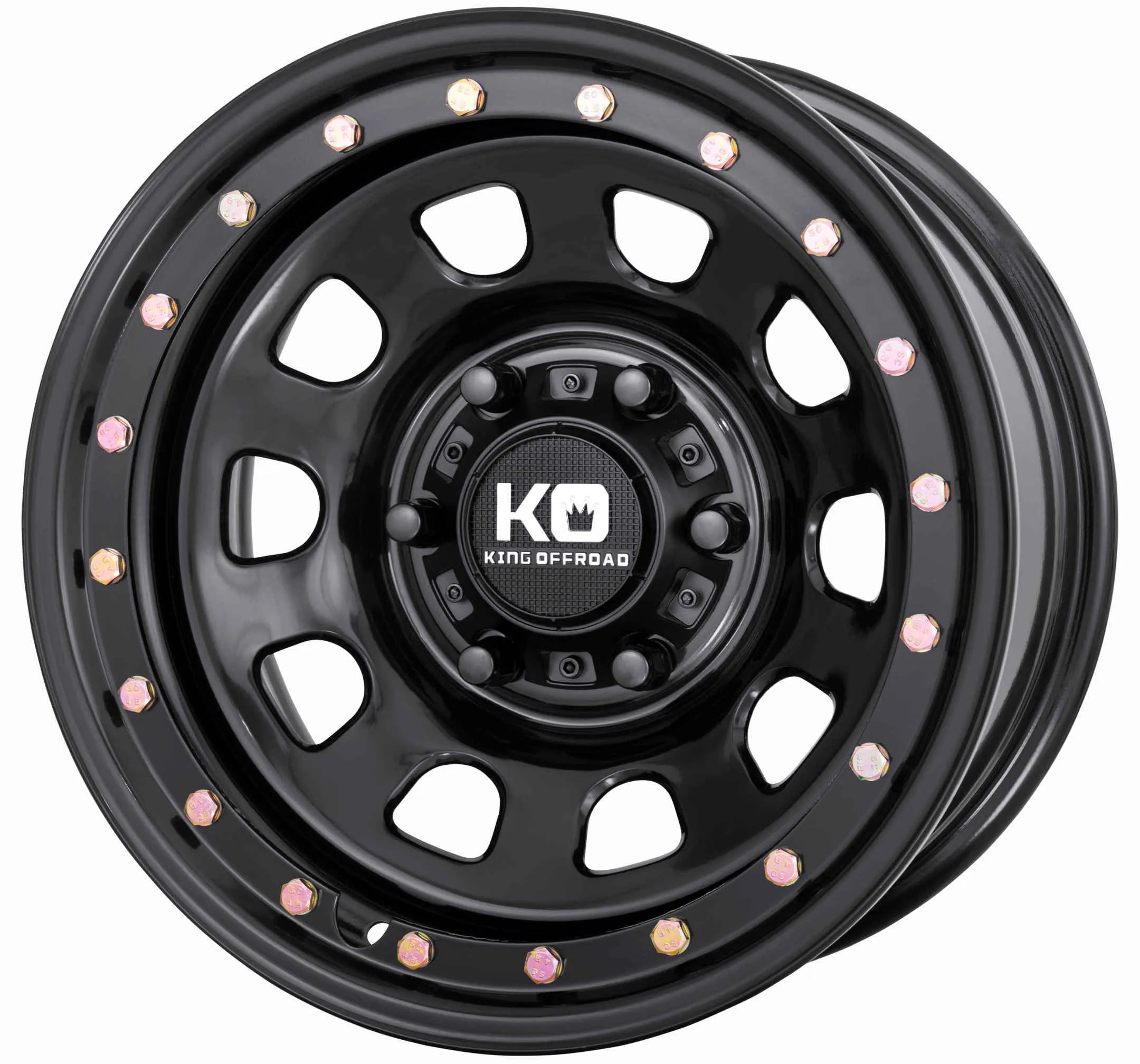 King Wheels D-LOCKER Imitation Bead lock - Black