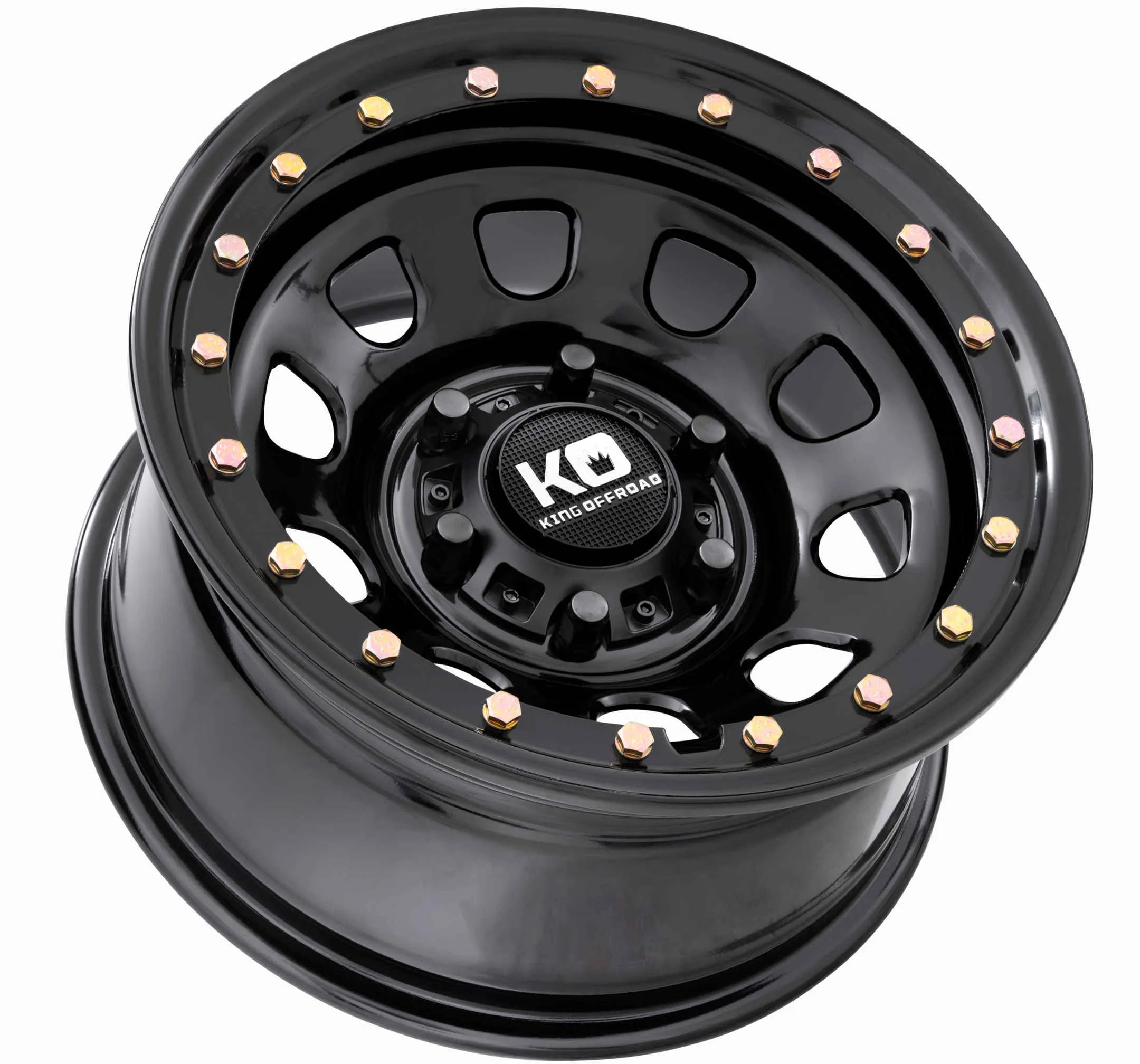 King Wheels D-LOCKER Imitation Bead lock - Black