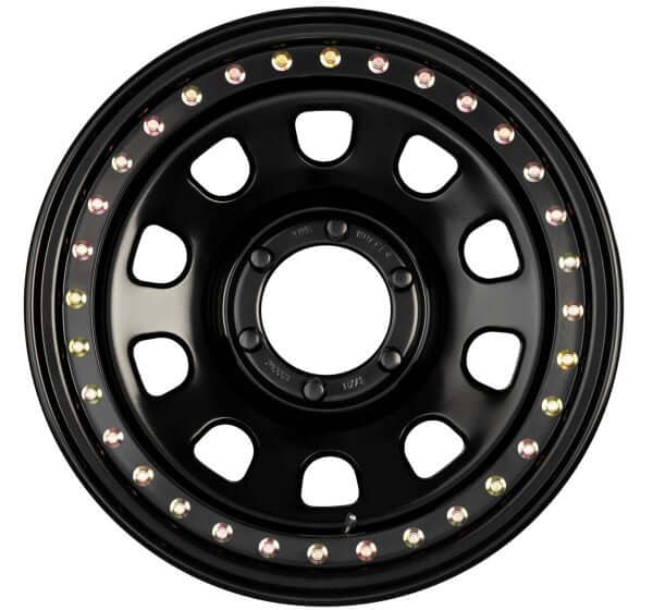 KING Wheels STEEL BEADLOCK D-HOLE - Black